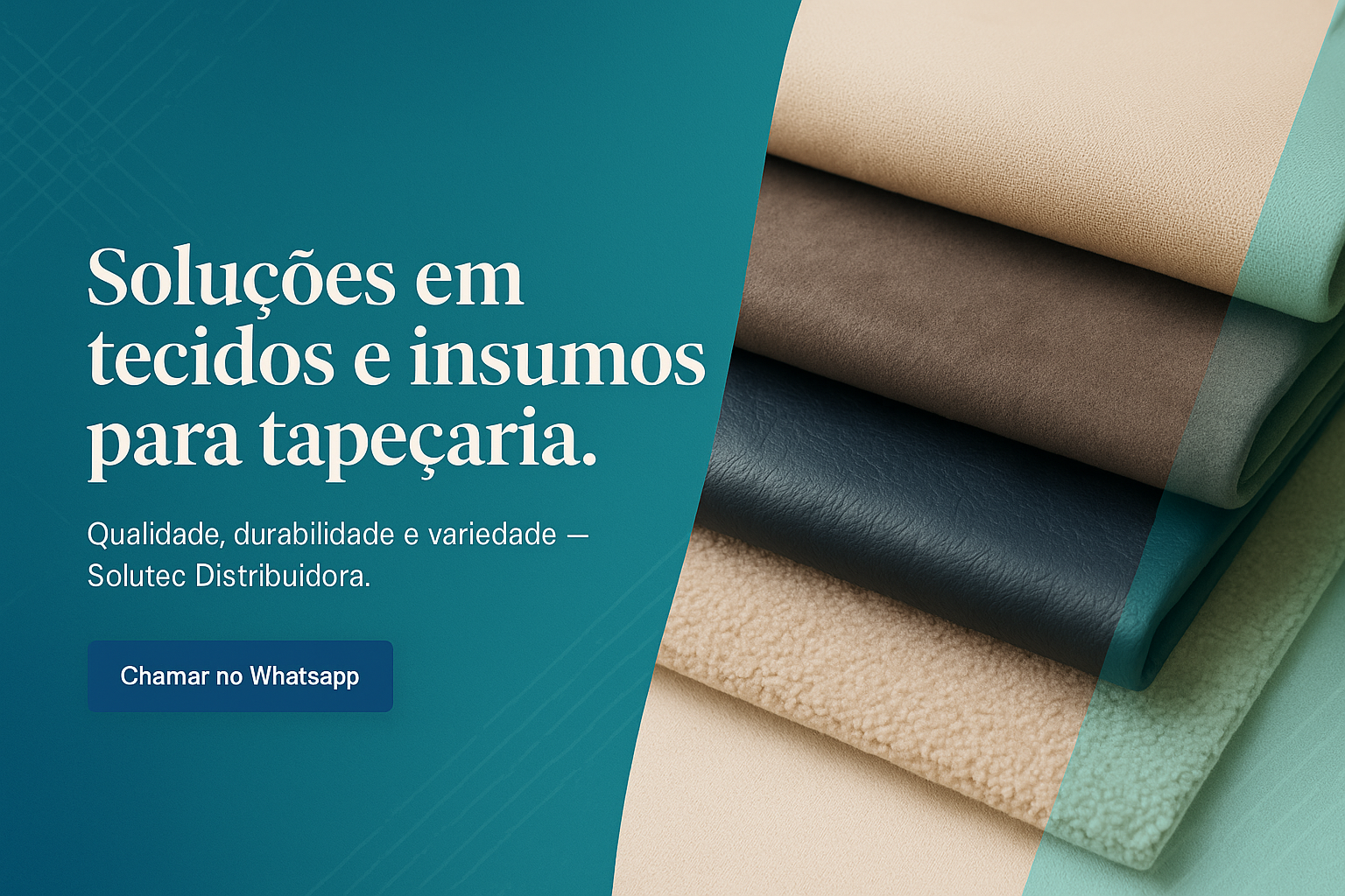 Soluções em tecidos e insumos para tapeçaria - Solutec Distribuidora