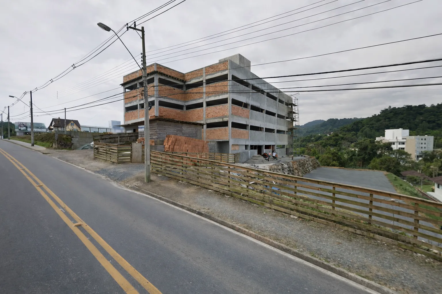 Construção do prédio da Solutec